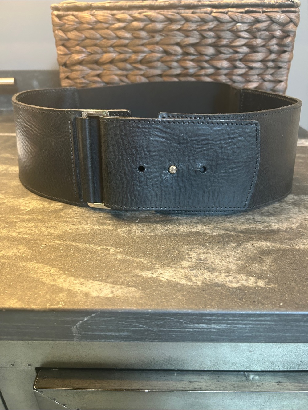 Brave Black Leather Belt